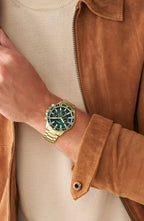 Fossil Green Dial Gold Men's Watch product view