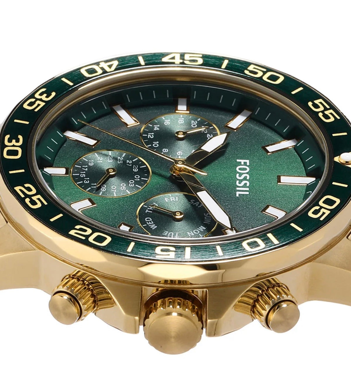 Fossil Green Dial Gold Men's Watch product view