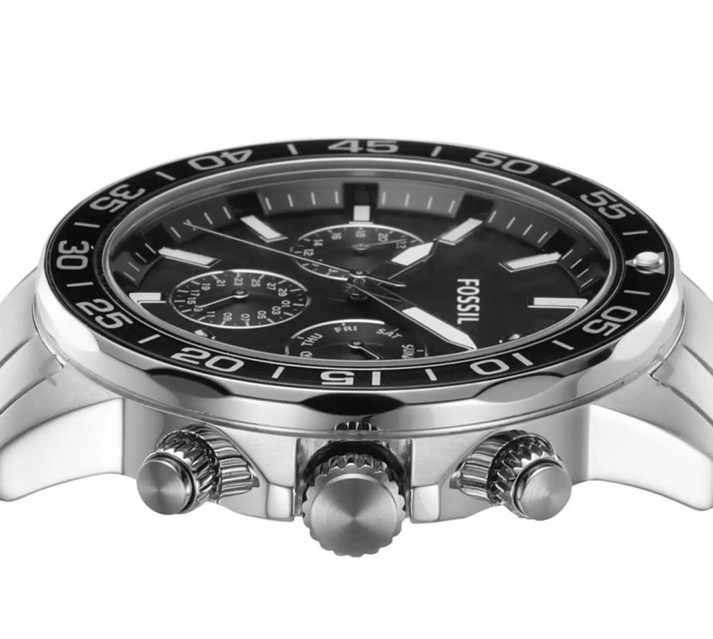 Fossil Black Dial Silver Men's Watch product view