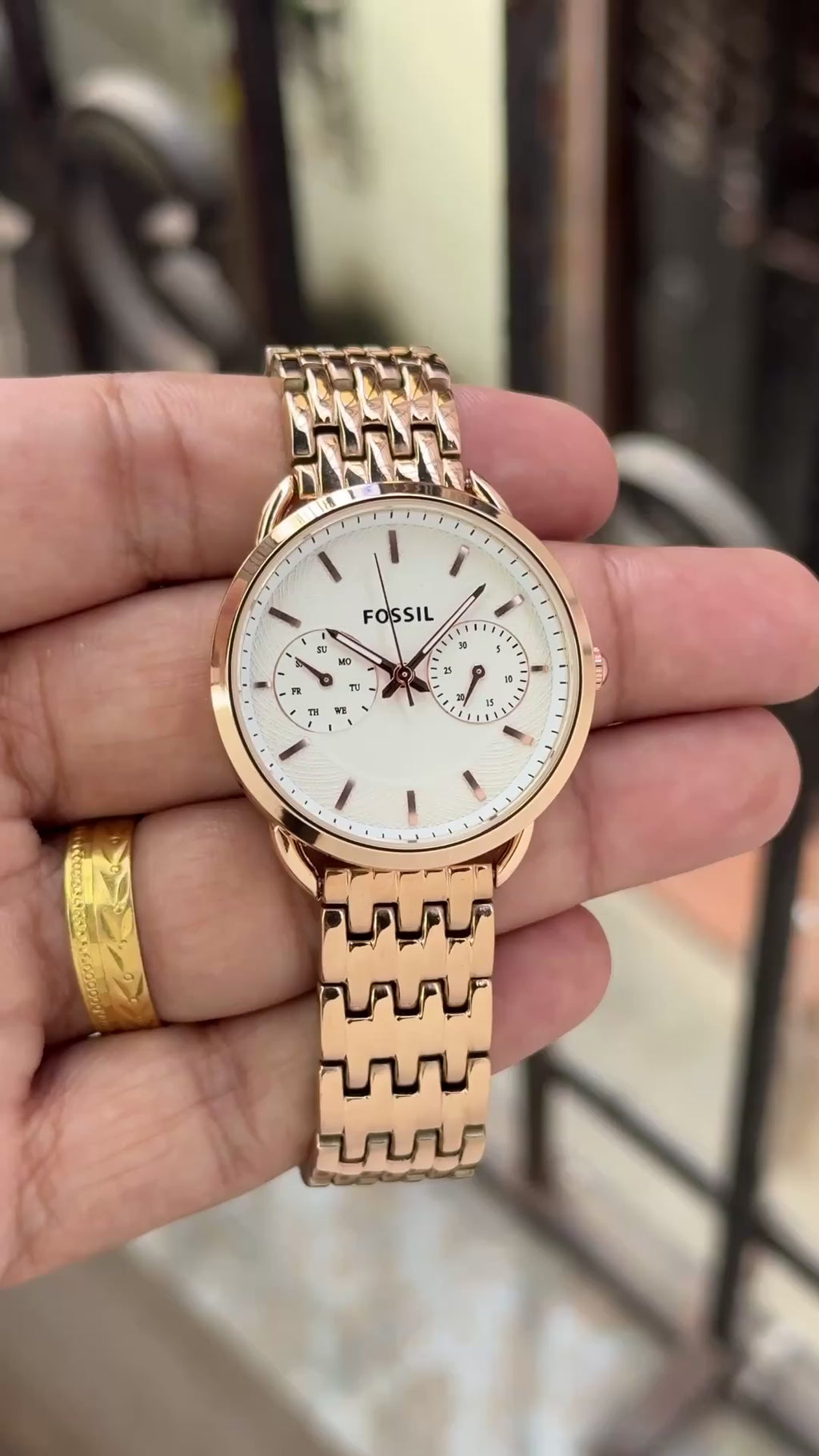 Fossil ES3713 Rose Gold Premium Collection ✨❤️