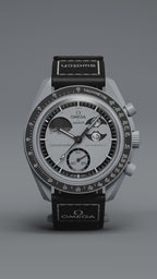 TRPOmega Speedmaster Moonswatch greyBlack with black belt